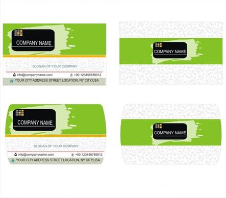 green stylist business card