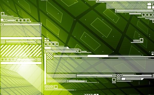 green abstract background technology style design