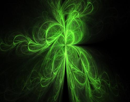 green tendrils fractal