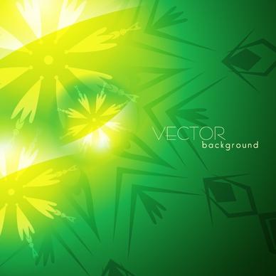 nature background template vivid green leaves sketch