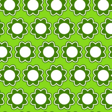 green vector flower pattern