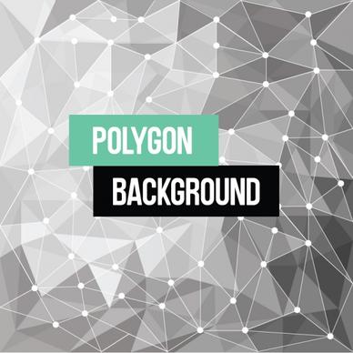 grey polygon background