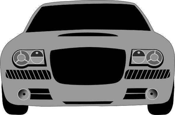 Grey Sports Car clip art