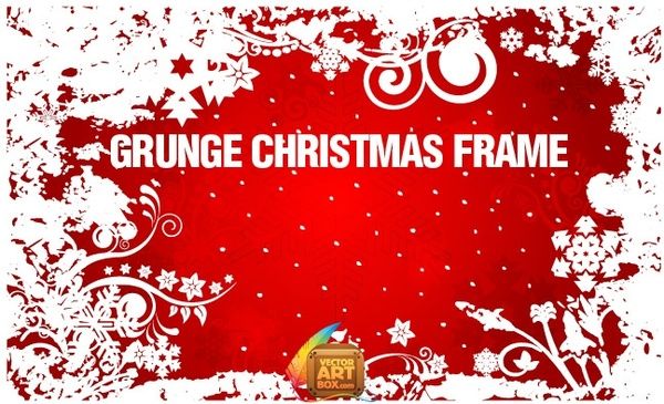 Grunge Christmas Frame