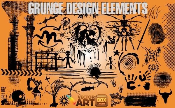 Grunge Design Elements
