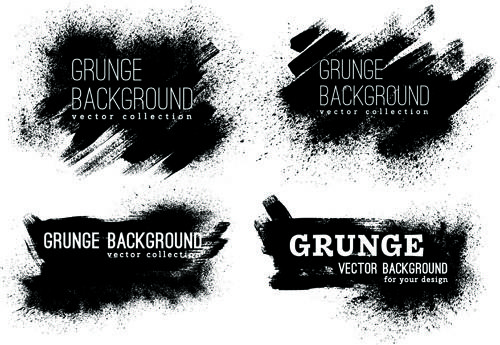 grunge ink background vectors