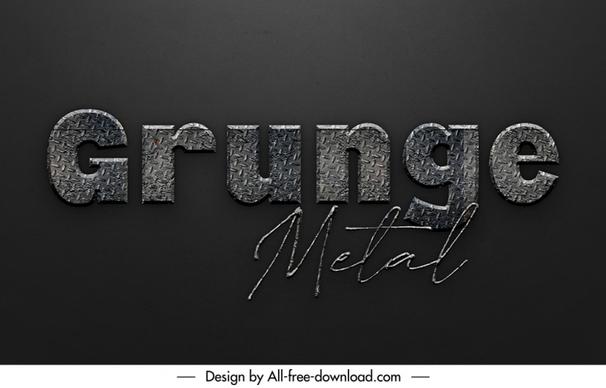 grunge metal style backdrop template elegant classic dark texts decor