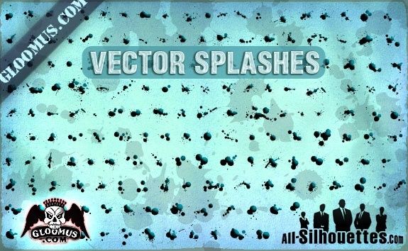 Grunge Vector Splashes