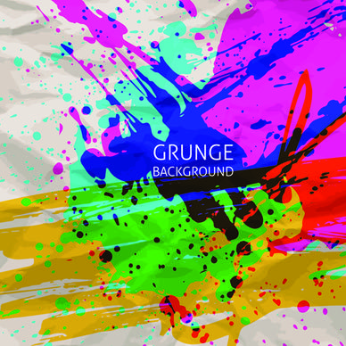 grunge watercolor background vector design