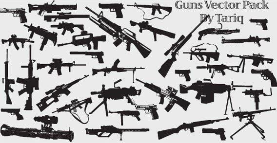 Guns vector pack