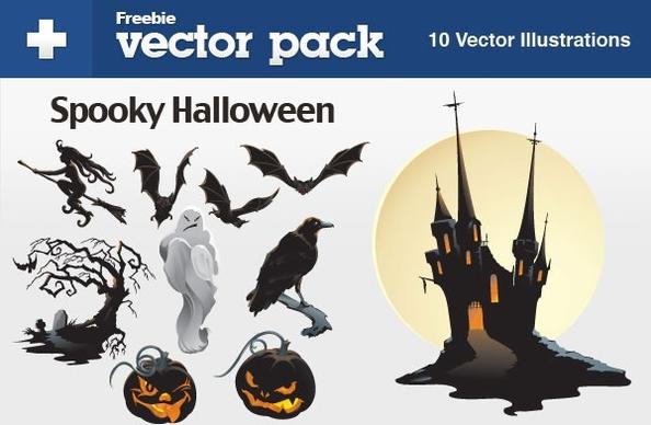 halloween elements vector