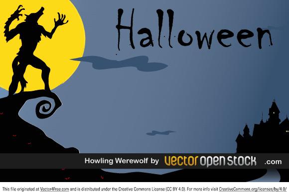 halloween howling werewolf