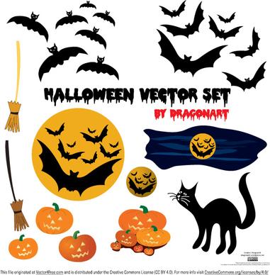 halloween vector set