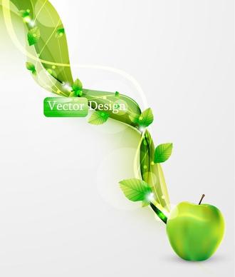 halo leaf background 05 vector