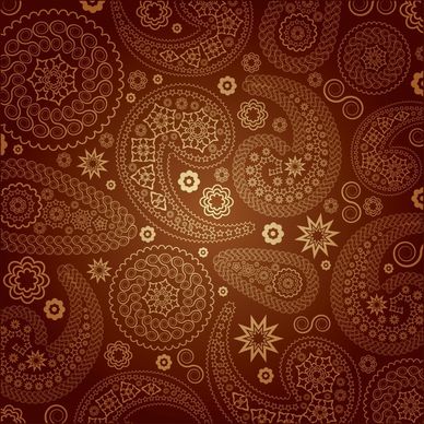 decorative pattern template dark flat classical brown decor