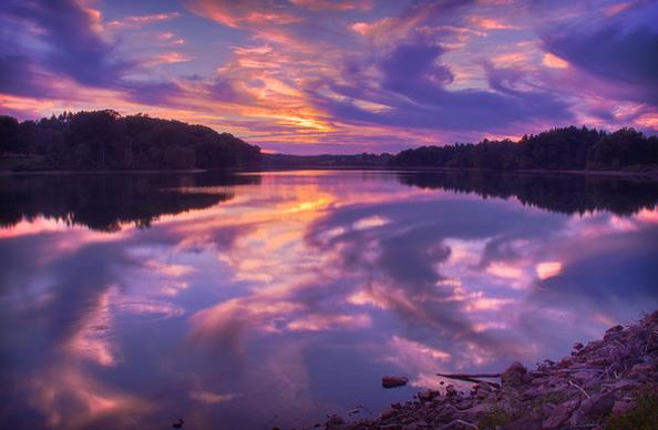hammertown lake sunset