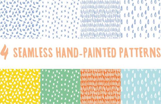 hand drawing cute vector seamless pattern vector