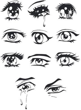 hand drawn eye vector
