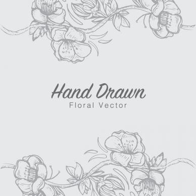 hand drawn flower vectors