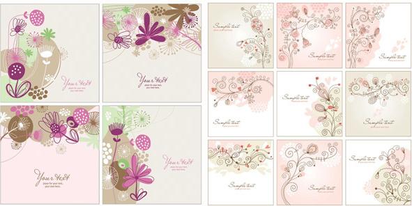 hand painted decorative pattern background