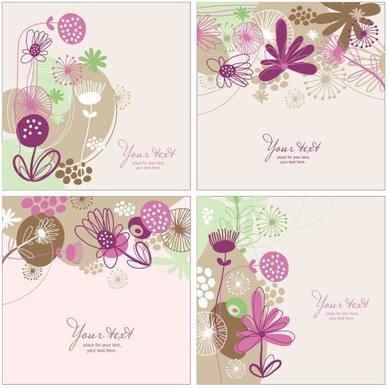 handpainted pattern background 02 vector