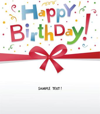 happy birthday design elements free vector
