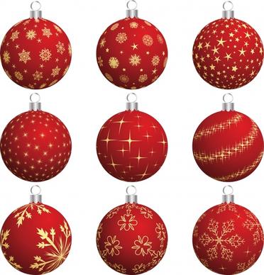happy christmas ball decorative ball vector