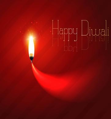 happy diwali diya celebration design colorful background