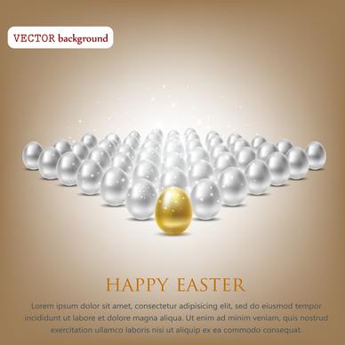 happy easter background with eggs