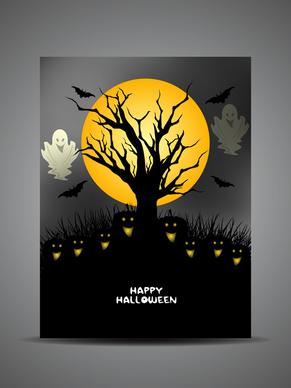 happy halloween vector background