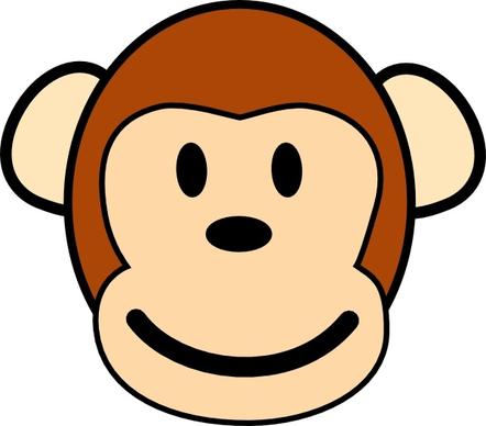 Happy Monkey clip art
