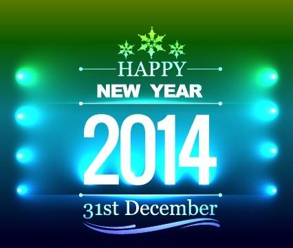 happy new year14 vector background