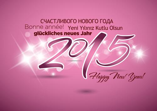 happy new year15 vectors