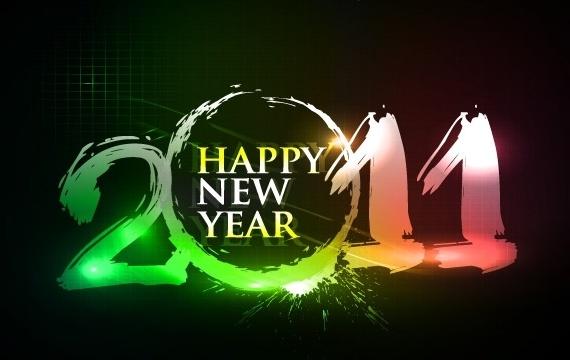 Happy new year 2011 eps Vector part03