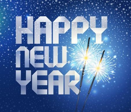 happy new year origami background vector