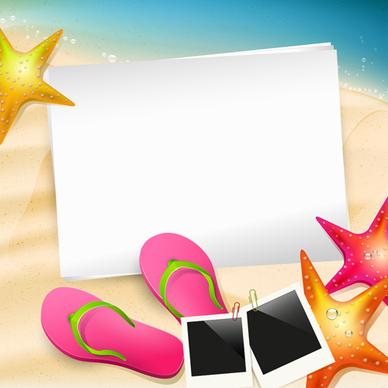 happy summer holidays elements vector background