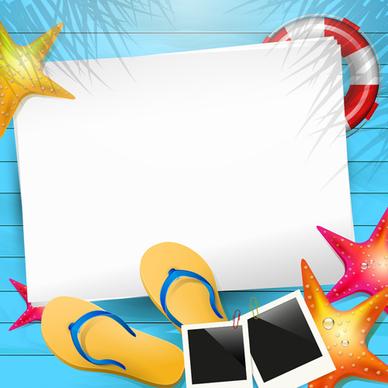 happy summer holidays elements vector background