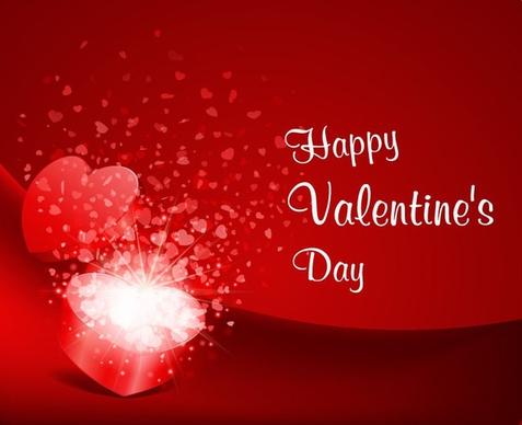 Happy Valentine’s Day Greeting Card Vector