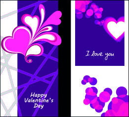 happy valentine day creative banner vector