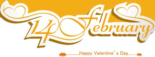 happy valentines day heart for lettering text design card vector