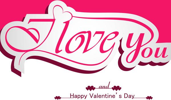 happy valentines day heart for lettering text design card vector