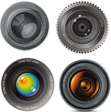 hd camera lens vector