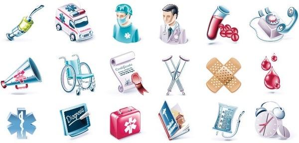 Health and Medical Vector Icon Set