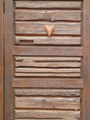 heart door wooden door