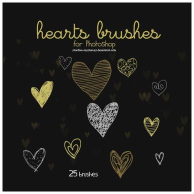 Hearts Brushes II