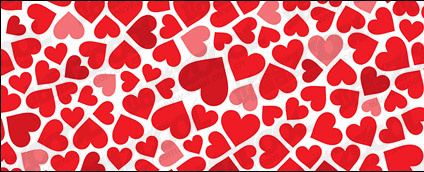 Heart-shaped background material vector