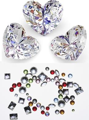 heartshaped bright diamond highdefinition picture
