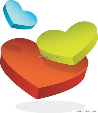 heartshaped design vector