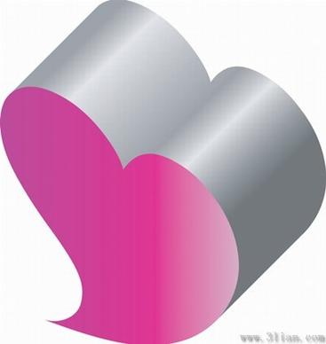 heartshaped icon vector