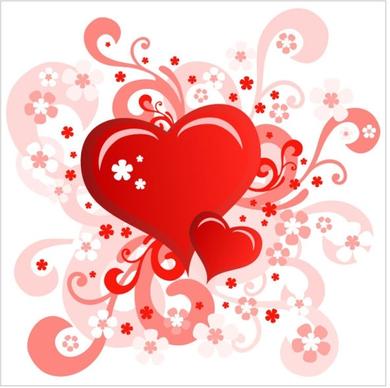 heartshaped valentine39s day card 02 vector
